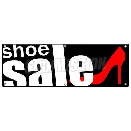 Signmission SHOE SALE BANNER SIGN store shoes clearance signs boots 50% huge store wide B-72 Shoes